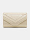 Women Dacron Fabric Elegant Fluffy Clutch Bag Magnetic Closure Casual Square Bag - Gold