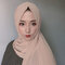 Women Solid Color Muslim Scarf Hijab Chiffon Long Scarf - #02