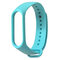 Substituição Silicone Sports Soft pulseira pulseira pulseira - Azul claro
