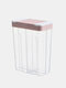 1Pc Kitchen Compartment Grain Storage Tank Snack Storage Box Moisture-Proof Fresh-Keeping Sealed Jar - Pink