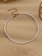 Elegant Adjustable Round Imitation Pearl Women Beaded Necklace Jewelry Gift - S