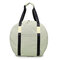 Women National Style Canvas Stripe Travel Bag Luggage Bag  Hobo Handbag - Beige