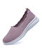 Women Soft Hollow Out Mesh Slip On Walking Shoes - Pink