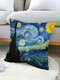 1 Pc Multicolor Cartoon Character Pattern Print Linen Pillowcase Throw Pillow Cover Sofa Home Car Cushion Cover - #06