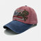 Baseball Cap Retro Sun Hat Cartoon Embroidery Hats For Outdoor - Navy
