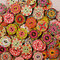 100 Pcs Flower Wooden Buttons Round Colorful Washable Decorative Sewing Buttons Handcraft Supplies - #1