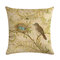 Bird Cage 45 * 45cm Funda de cojín Lino Throw Pillow Coche Decoración del hogar Funda de almohada decorativa - #5