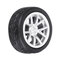 4PCS Alloy Wheels Tire Set Rims & Axles Model Car For 1/64 Modified Vehicle  - #10