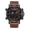 NAVIFORCE 9135 Dual Display Digital Watch Leather Band Chronograph Waterproof Mens Watches - 4