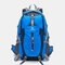 Men 40L Polyester Waterproof Light Weight Large Capacity Sport Hiking Travel Backpack - Blue