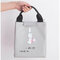 Niedliche Tier zum Mitnehmen Isolierbeutel Lunch Bag Eisbeutel Tragbare Aluminiumfolie Lunchbox Picknicktasche  - Grau