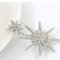 Fashion Ear Drop Earrings 1PC Rhinestone Snowflake Dangle Earrings Accessories Jewelry for Women - Silver