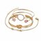 Sweet Chain Gold Bracelet Set 4PCS Arrow Geometric Open Adjustable Bangle Fashion Bracelet for Women - Gold