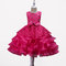 Flower Girls Dress Kids Pleated Sleeveless Party Dress For 4Y-12Y - Rose