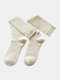 JASSY 5 Pairs Women's Pure Cotton Thin Hollow Mesh JK High Tube Stockings - #06
