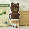 Cool Robot Panda Brown Bear Throw Pillow Sofa Bed Car Office Cotton Cloth Cushion - Bear