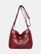 Women PU Leather Large Capacity Anti-theft 6.5 Inch Phone Bag Crossbody Bags Shoulder Bag - Red