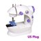 Automatic Thread Sewing Machine Electric Portable Sewing Machine Adjustable 2 Speed with LED For Christmas DIY Gift - US Plug