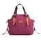 Women Casual Canvas Handbag Shoulder Bag Crossbody Bags - Dark Purple