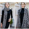 Womens Lace Sexy Cotton Scarves Shawl Casual Travel Shawls Wraps Soft Fashion Breathable Scarves - Grey