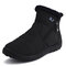 LOSTISY Waterproof Warm Lining Winter Snow Ankle Casual Women Boots - Black 1
