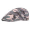 Camouflage Cloth Beret Outdoor Leisure Forward Cap Newsboy hat - Blue