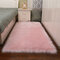 120x60cm Faux Wool Plush Rug Soft Shaggy Carpet Home Floor Area Mat Decoration - Pink