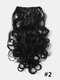 23 Colors 16 Clip Long Curly Wig Piece High Temperature Fiber Fluffy Non-Marking Hair Extension - 02