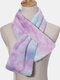 Women Plush Plus Thicken Tie-dye Warm Casual All-match Neck Protection Scarf - #05