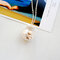 Винтажный круглый стеклянный шар с сушеным цветком Ожерелье Желтая роза Женское Цепочка для ключиц - 01