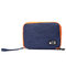 Casual Multifunctional Canvas Multi-pocket Ipad Store Bag Phone Bag Storage Bag - Blue