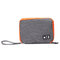 Casual Multifunctional Canvas Multi-pocket Ipad Store Bag Phone Bag Storage Bag - Gray