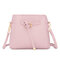 4PCS PU Leather Pure Color Crossbody Bag Clutch Wallet Card Holder - Pink