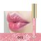 Glitter Lip Gloss Jelly Pink Lips Pigment Mineral Liquid Lip Stick Gold Shimmer Long Lasting - 02