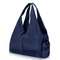 CHIBAO Nylon Light Tote Bags Casual Summer Beach Shoulder Bags Shopping Bags - Blue
