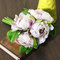 Simulation Peony Artificial Colorful Flower Wedding Party Home Cafe Decorations - Light Purple