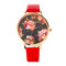 LVPAI Retro Women's Watch Vintage Flower Leather Watch for Gift - #4