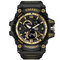 SMAEL Dual Display Waterproof Sports Watch Digital Watch Quartz Watch Military Wristwatch for Men - Black
