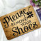 Bitte entfernen Sie Ihre Schuhe Fußmatte Lustige Gummibodenmatte für den Innen- und Außenbereich rutschfest - #3