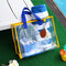Women PVC Transparent Capacity Handbag Beach Bag Travel Swimming Bags - Blue