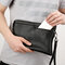 Men Solid Business Waterproof Clutch Bags Wallet - Black 2