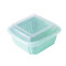 Double Layers Drain Basket Quick Drain Wash Fruits Vegetables Kitchen Tray Storage Basket - Green