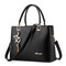 Women Solid Large Capacity Casual Crossbody Bag Shoulder Bag - Black