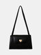 Women Vintage Valentine's Day Love Shoulder Bag Handbag - Black
