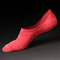 Men Cotton Breathable Boat Socks Comfortable Non-Slip Solid Color Invisible Socks - Pink