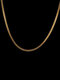 Trendy Brief Positive And Negative Chain Stainless Steel Necklace - Gold