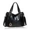 Women Casual Handbag Casual Elegant Shoulder Bag PU Leather Crossbody Bag - Black