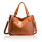 Women Casual Handbag Casual Elegant Shoulder Bag PU Leather Crossbody Bag - Brown
