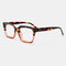 Women Men 5-Color Thick Frame Cat-eye Box Reading Glasses - Brown