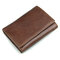 RFID Antimagnetic Genuine Leather Vintage Multi-Card Slots Tri-fold Wallet For Men - #02